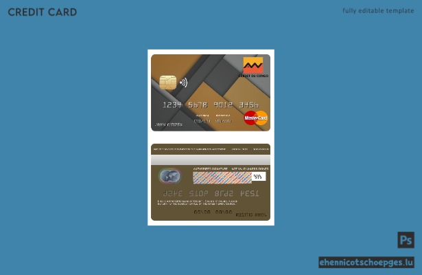 Vorschau der Mastercard der Congo Credit Bank
